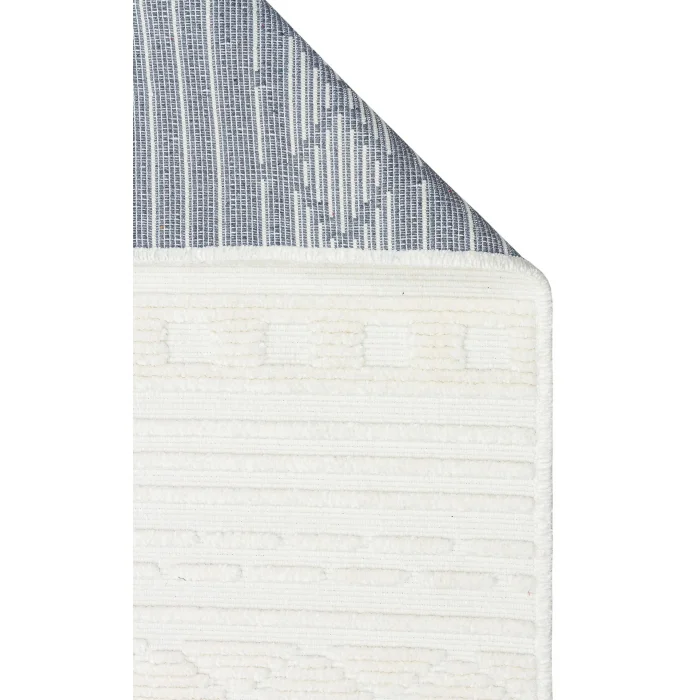 Jakarta JKR 02 Cream Yüksek Alçak Dokulu Hav Toz Vermez Modern Makine Halısı