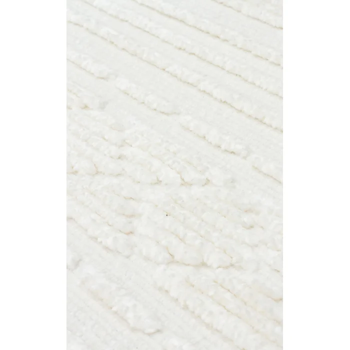 Jakarta JKR 02 Cream Yüksek Alçak Dokulu Hav Toz Vermez Modern Makine Halısı