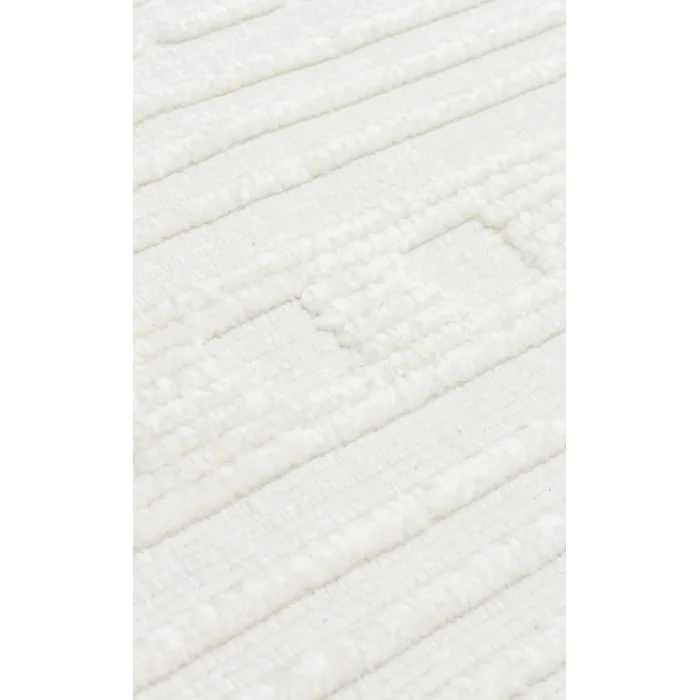 Jakarta JKR 02 Cream Yüksek Alçak Dokulu Hav Toz Vermez Modern Makine Halısı