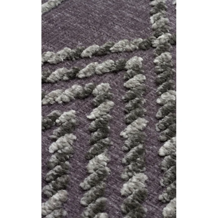 Jakarta JKR 03 Antrasit Yüksek Alçak Dokulu Hav Toz Vermez Modern Makine Halısı