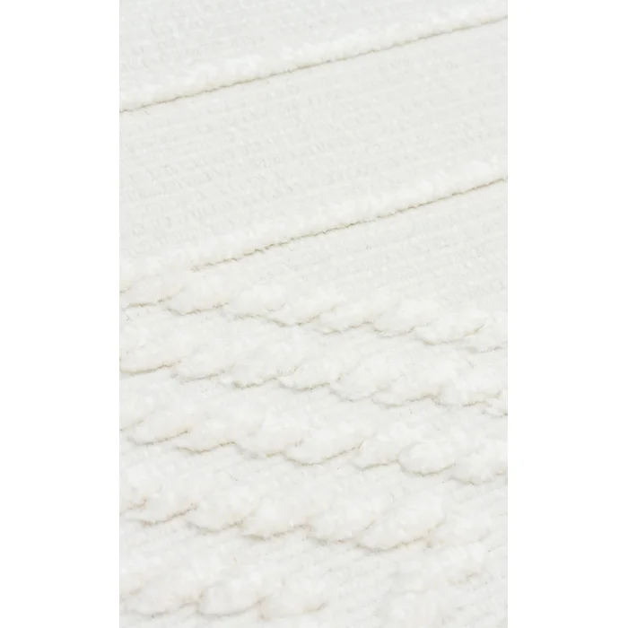 Jakarta JKR 03 Cream Yüksek Alçak Dokulu Hav Toz Vermez Modern Makine Halısı