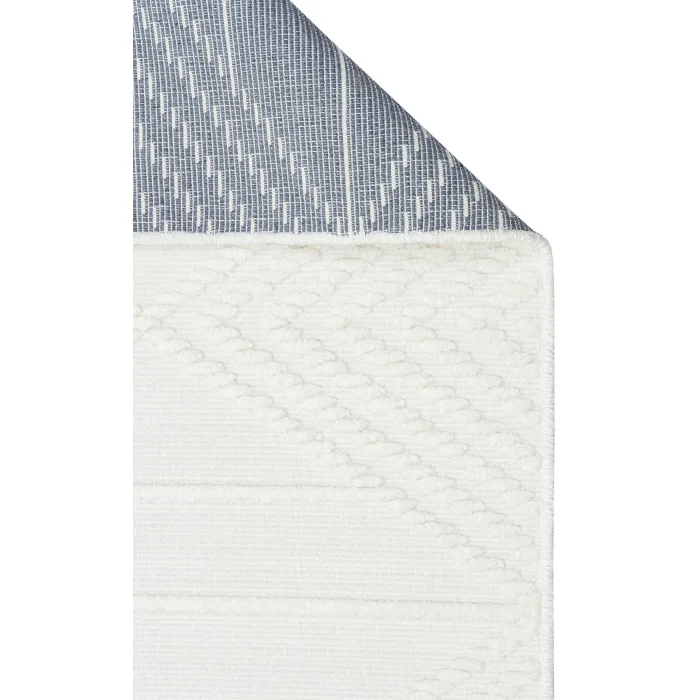 Jakarta JKR 03 Cream Yüksek Alçak Dokulu Hav Toz Vermez Modern Makine Halısı