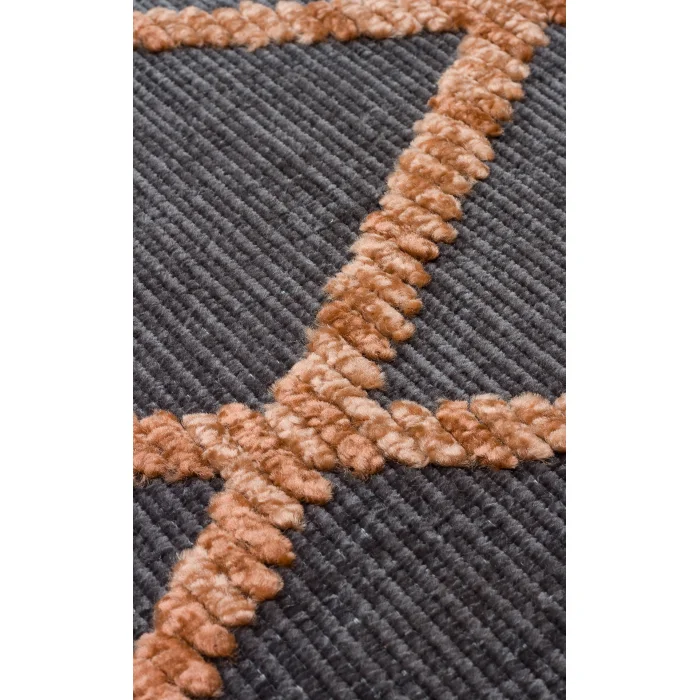 Jakarta JKR 04 Antrasit Terra Yüksek Alçak Dokulu Hav Toz Vermez Modern Makine Halısı