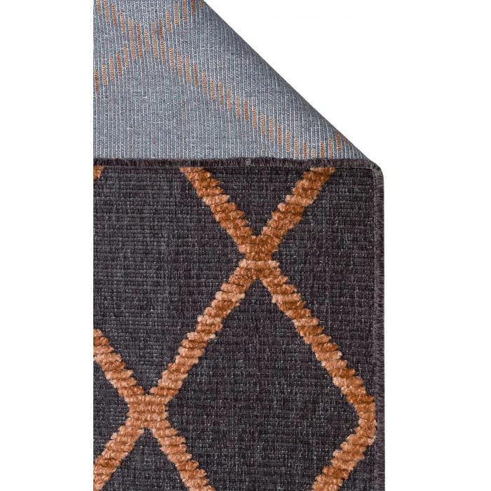 Jakarta JKR 04 Antrasit Terra Yüksek Alçak Dokulu Hav Toz Vermez Modern Makine Halısı