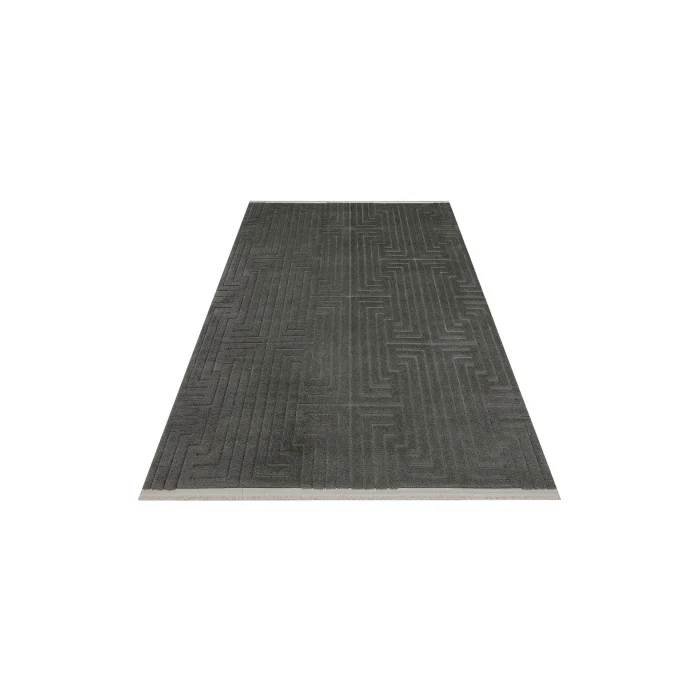 MISSORI HALI 0216 Hav Toz Vermez Sade Desenli Yumuşak Dokulu Modern Makine Halısı