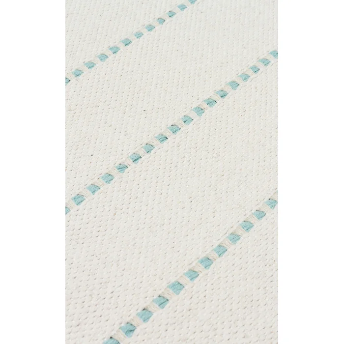 Riva Rv 03 Cream Aqua Makinede Yıkanabilir Kaymaz Tabanlı Pamuk Kilim