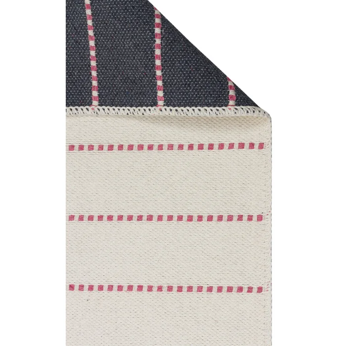 Riva Rv 03 Cream Pink Makinede Yıkanabilir Kaymaz Tabanlı Pamuk Kilim