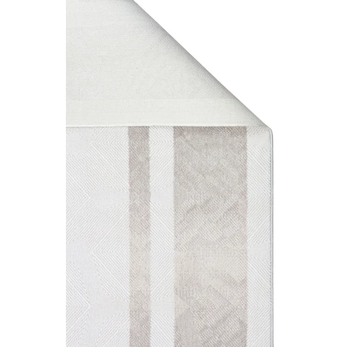 SATEEN HALI 0730 Yıkanabilir Kaymaz Tabanlı Hav Vermez Sık Dokuma Modern Halı