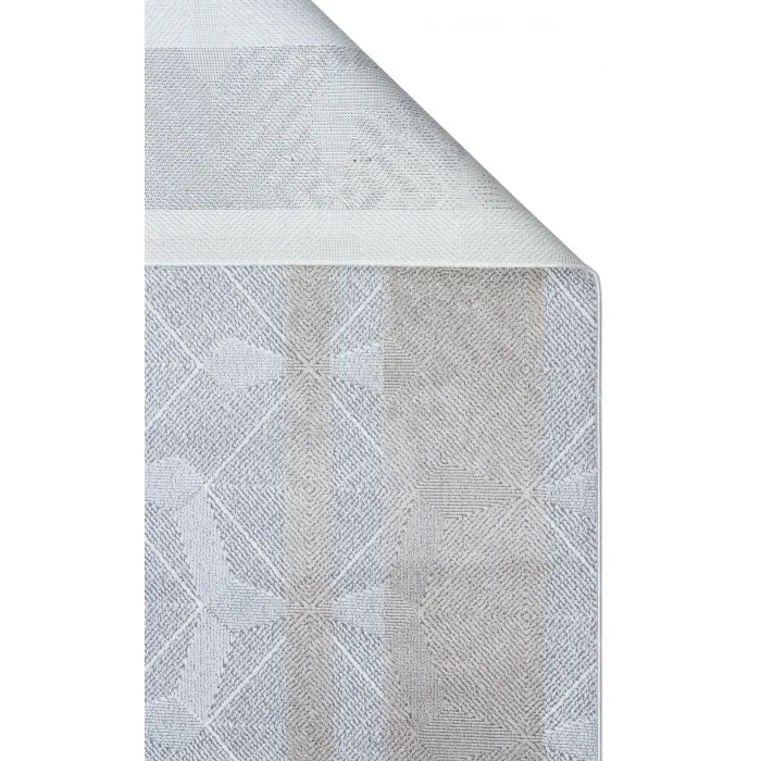 SATEEN HALI 0738 Yıkanabilir Kaymaz Tabanlı Hav Vermez Sık Dokuma Modern Halı