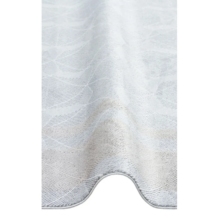 SATEEN HALI 0738 Yıkanabilir Kaymaz Tabanlı Hav Vermez Sık Dokuma Modern Halı