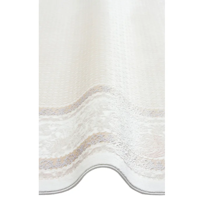 SATEEN HALI 0746 Yıkanabilir Kaymaz Tabanlı Hav Vermez Sık Dokuma Modern Halı