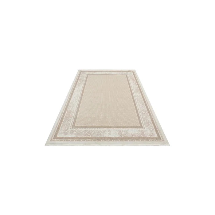 SATEEN HALI 0746 Yıkanabilir Kaymaz Tabanlı Hav Vermez Sık Dokuma Modern Halı