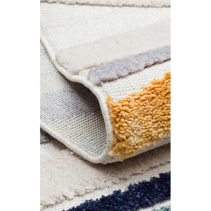 Terazzo 05 Multy Hav Toz Vermez Yumuşak Dokulu Etnik Örgü Desenlere Sahip Modern İskindinav Halı