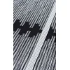 Arya Craft ARC 01 White Black Hav Toz Vermez Yıkanabilir Modern Desenli Dokuma Kilim