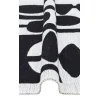 Arya Neo Arn 07 Whıte Black Yıkanabilir Kaymaz Tabanlı Modern Pamuk Kilim