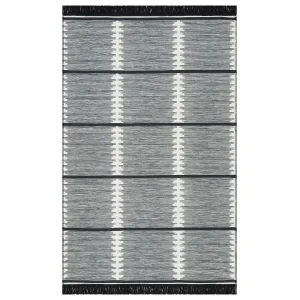 Arya Craft ARC 01 White Black Hav Toz Vermez Yıkanabilir Modern Desenli Dokuma Kilim