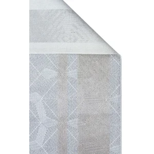 SATEEN HALI 0738 Yıkanabilir Kaymaz Tabanlı Hav Vermez Sık Dokuma Modern Halı