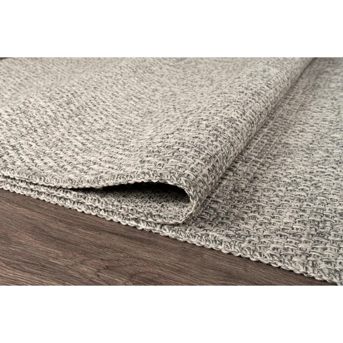 Dhoku DH003 Gri Rustik Modern Örme Kilim - indoor & outdoor