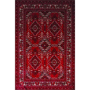 Afgan Plus AF 302 Yağcıbedir Desenli Yumuşak Dokulu Makine Halısı