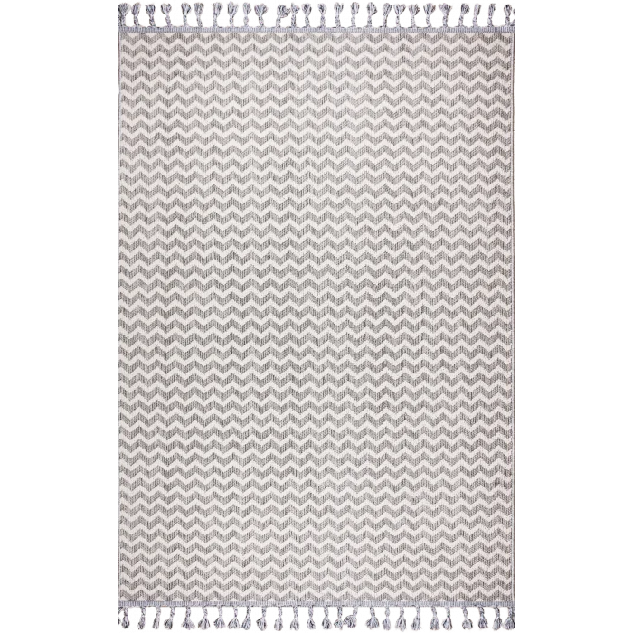 Astra 28048A Gri Bukle Tekniğiyle Üretilmiş Modern Makine Halısı