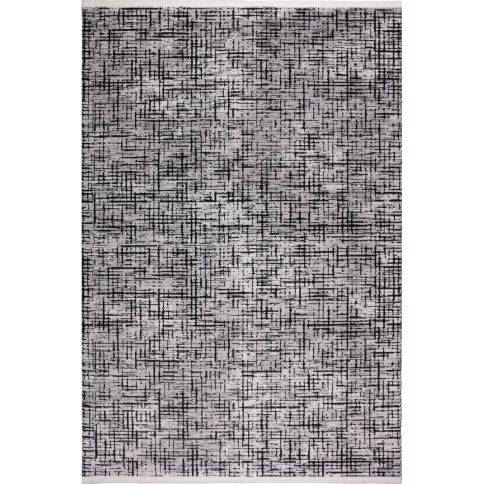 Elit 28769A Gri Siyah Akrilik Makine Halısı