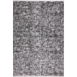 Elit 28769A Gri Siyah Akrilik Makine Halısı