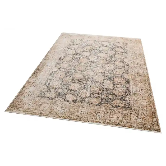 ALTAY HALI 0075 Etnik Desenli Yumuşak Dokulu İnce Makine Halısı