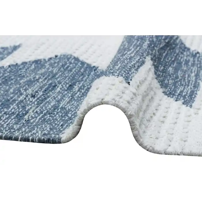 AFRO KILIM 0010 Naturel Yıkanabilir Modern Desenli El Dokuma Hint Kilim