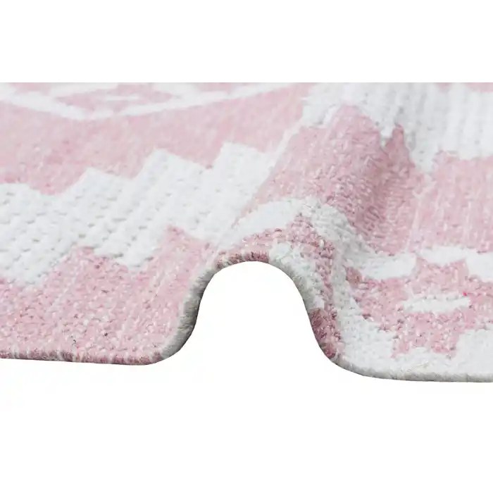 AFRO KILIM 0017 Naturel Yıkanabilir Modern Desenli El Dokuma Hint Kilim