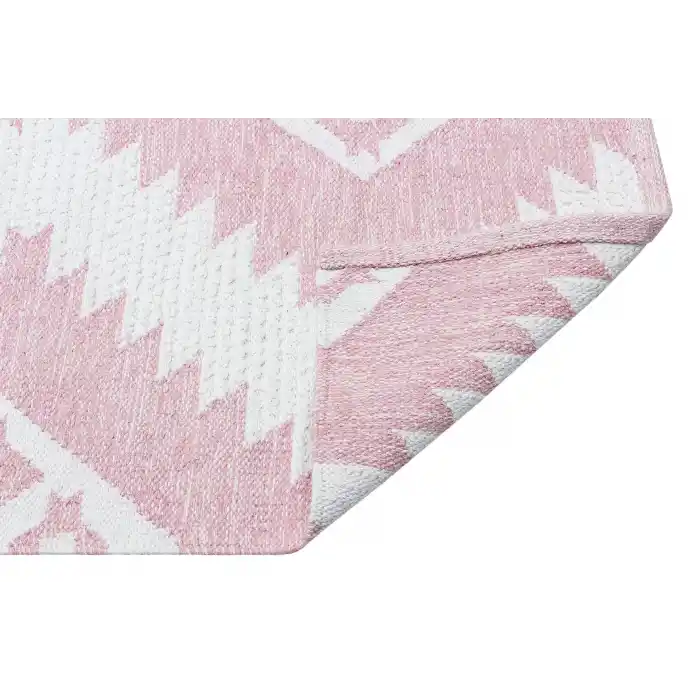 AFRO KILIM 0017 Naturel Yıkanabilir Modern Desenli El Dokuma Hint Kilim