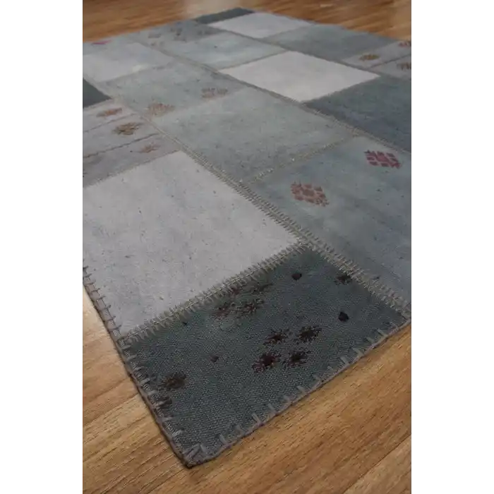 ALACATI KILIM 0005 Geleneksel Kendir Patchwork Kilim