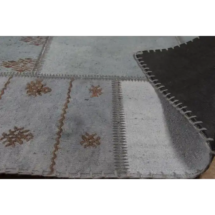 ALACATI KILIM 0005 Geleneksel Kendir Patchwork Kilim