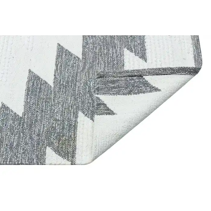 AFRO KILIM 0015 Naturel Yıkanabilir Modern Desenli El Dokuma Hint Kilim