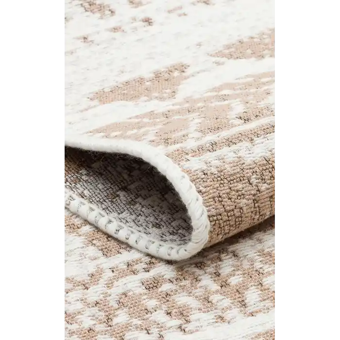 Arya Ar 06 Natural %100 Geri Dönüşümlü Pamuktan Çift Taraflı Yıkanabilir Modern Dekoratif Kilim