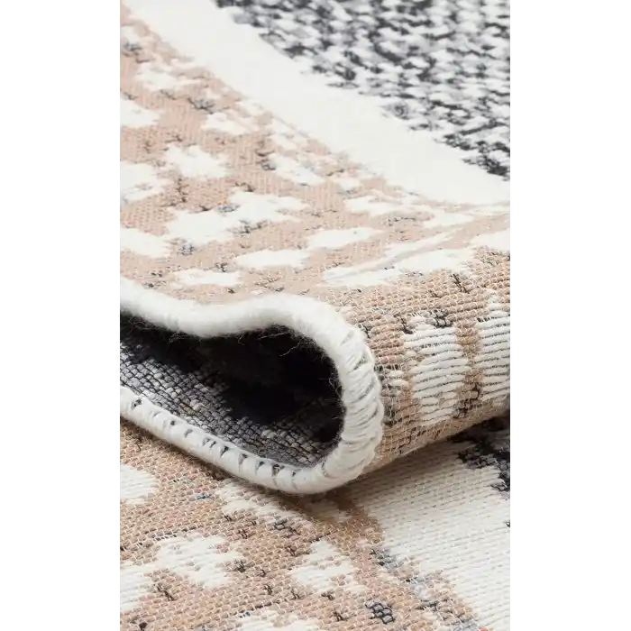 Arya Ar 02 Grey %100 Geri Dönüşümlü Pamuktan Çift Taraflı Yıkanabilir Modern Dekoratif Kilim