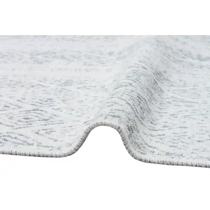 Arya Ar 01 Grey %100 Geri Dönüşümlü Pamuktan Çift Taraflı Yıkanabilir Modern Dekoratif Kilim