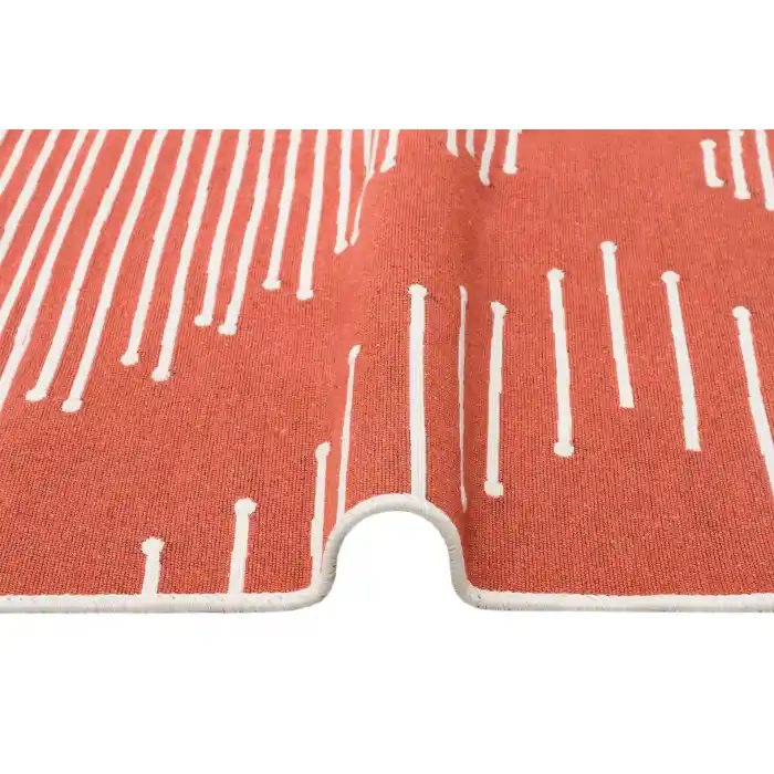 Arya Ar 15 Terra %100 Geri Dönüşümlü Pamuktan Çift Taraflı Yıkanabilir Modern Dekoratif Kilim