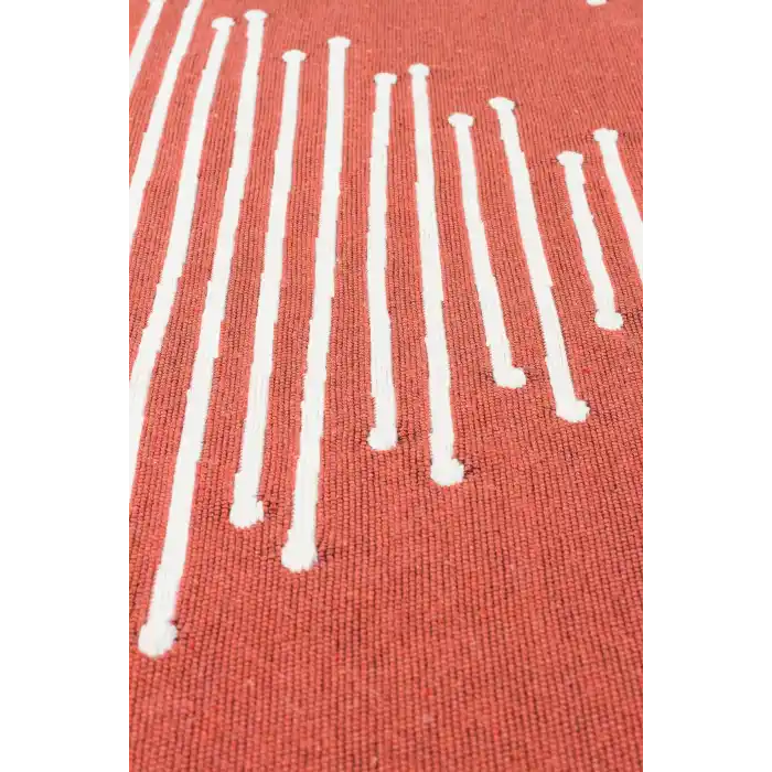 Arya Ar 15 Terra %100 Geri Dönüşümlü Pamuktan Çift Taraflı Yıkanabilir Modern Dekoratif Kilim