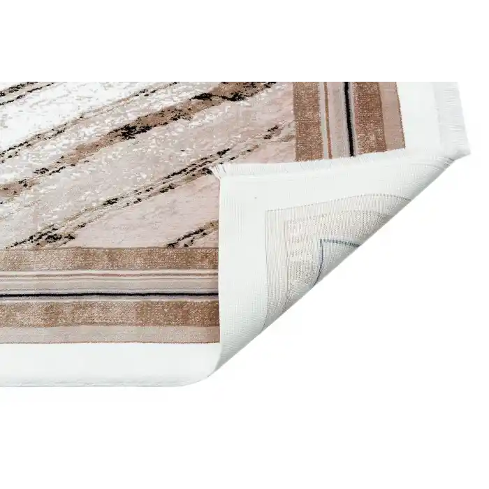 BAROQUE HALI 0275 Art Deco Bordürlü Çerçeveli Yumuşak Dokulu Parlak Dokuma Halı