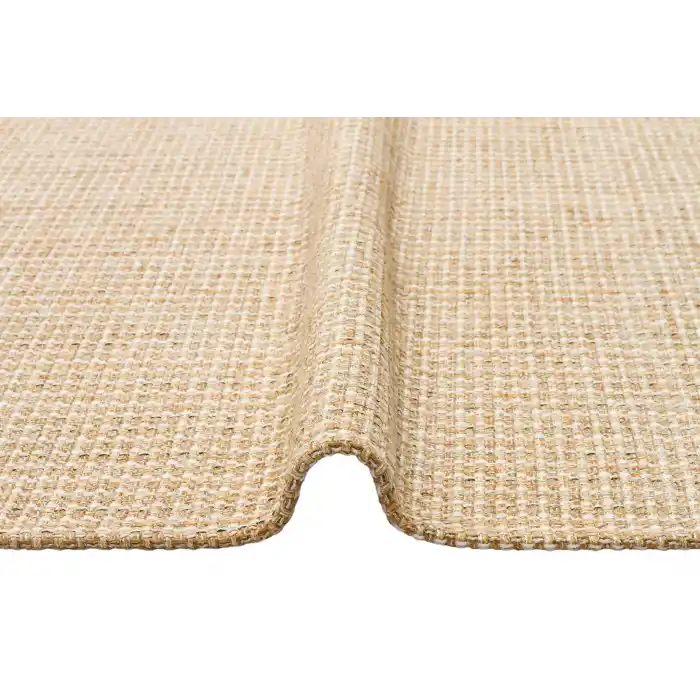 Brooklyn Brk 01 Natural Beıge Hasır Görünümlü Kaymaz Renkli Dokuma Modern Kilim