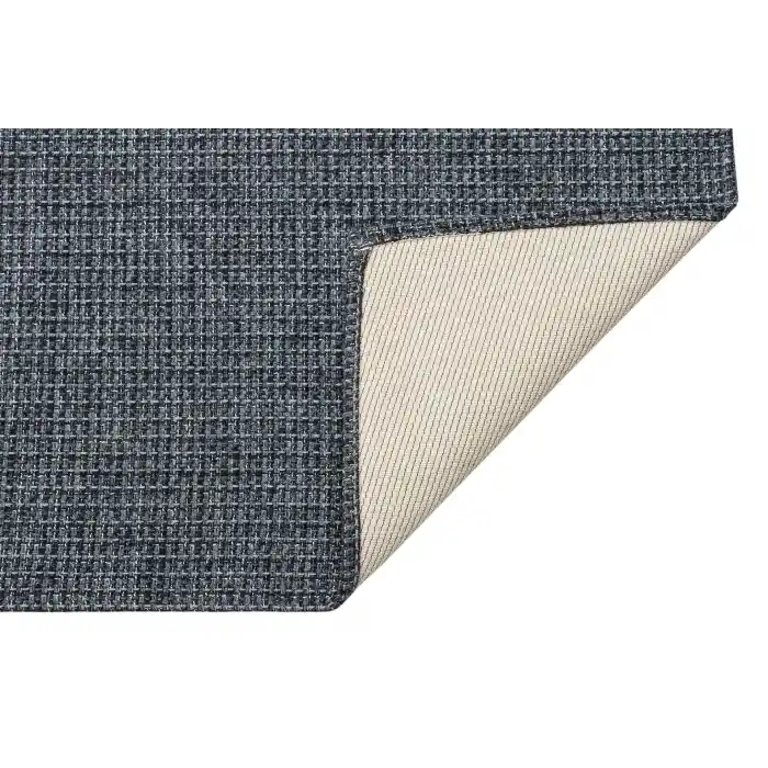 Brookyn Brk 01 Antrasit Sılver Hasır Görünümlü Kaymaz Renkli Dokuma Modern Kilim