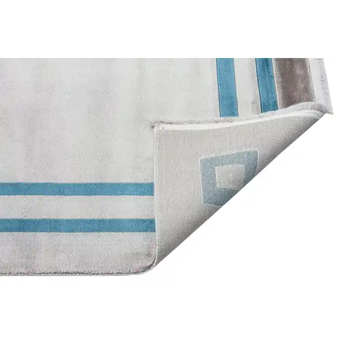 BAROQUE HALI 0054 Art Deco Bordürlü Çerçeveli Yumuşak Dokulu Parlak Dokuma Halı