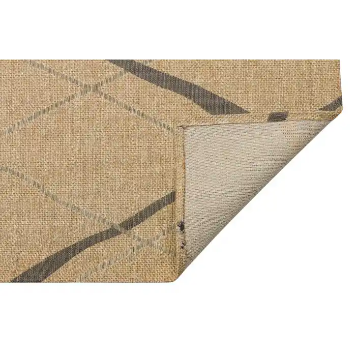 Brooklyn Brk 05 Natural Grey Hasır Görünümlü Kaymaz Renkli Dokuma Modern Kilim