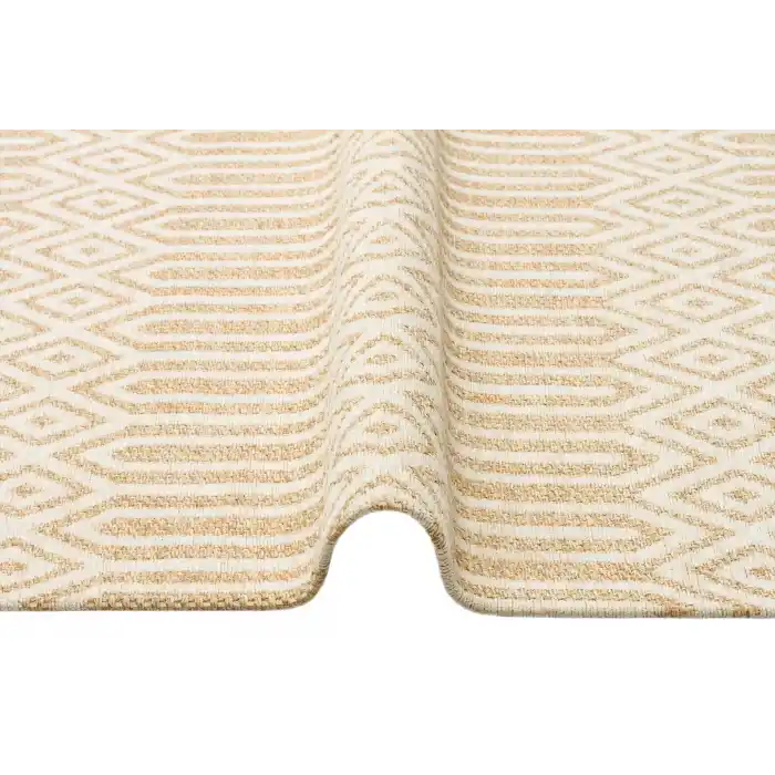Brooklyn Brk 10 Natural Ivory Hasır Görünümlü Kaymaz Renkli Dokuma Modern Kilim