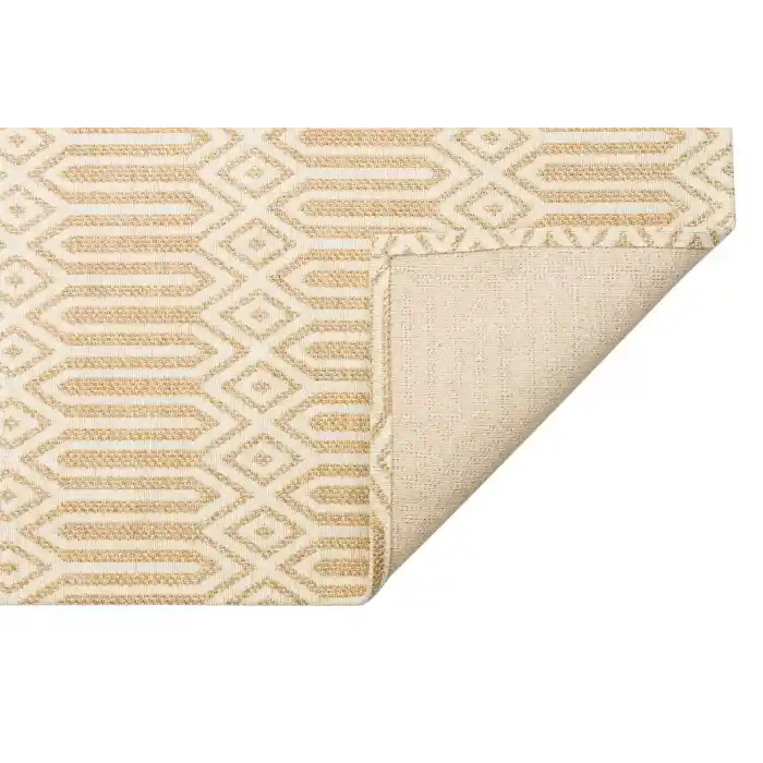Brooklyn Brk 10 Natural Ivory Hasır Görünümlü Kaymaz Renkli Dokuma Modern Kilim