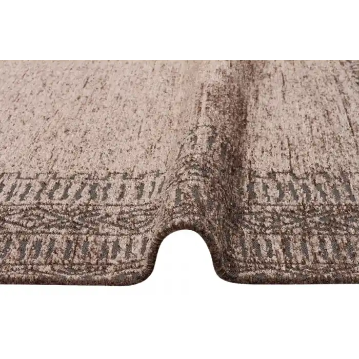 CAPELLA HALI 0137 Hav Toz Vermez Yüksek Alçak Dokuya Sahip Modern Dokuma Halı