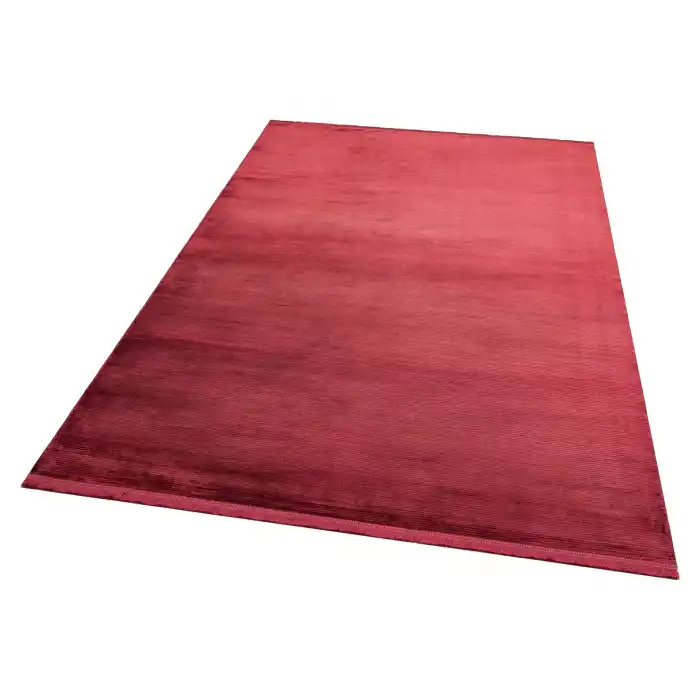 Cordoba Db Plaın Burgundy  Parlak Yüksek Alçak Dokulu Modern Makine Halısı