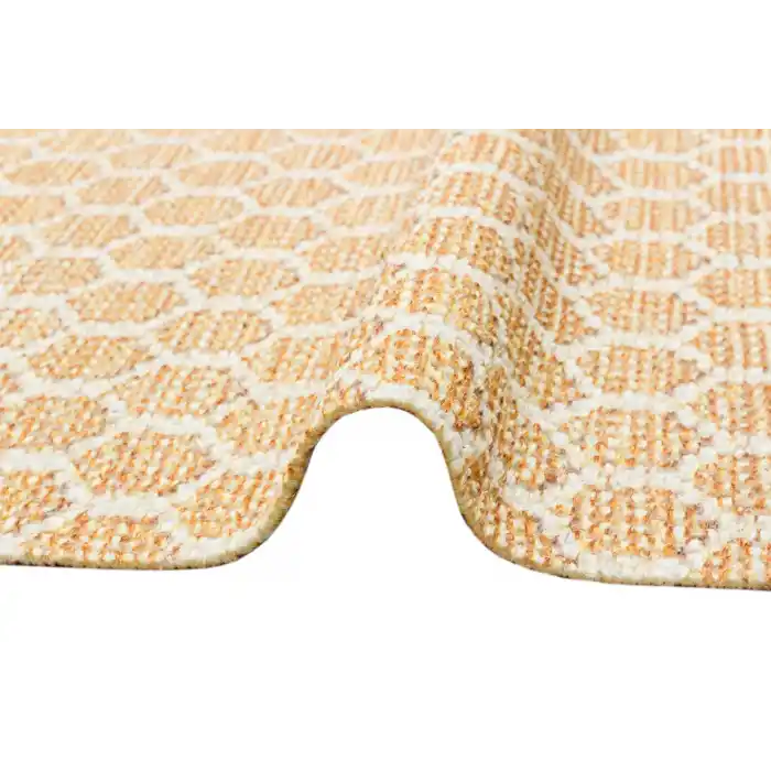 BODRUM KILIM 0104 Renkli Çift Taraflı Yıkanabilir Saçaklı Baskı Kilim