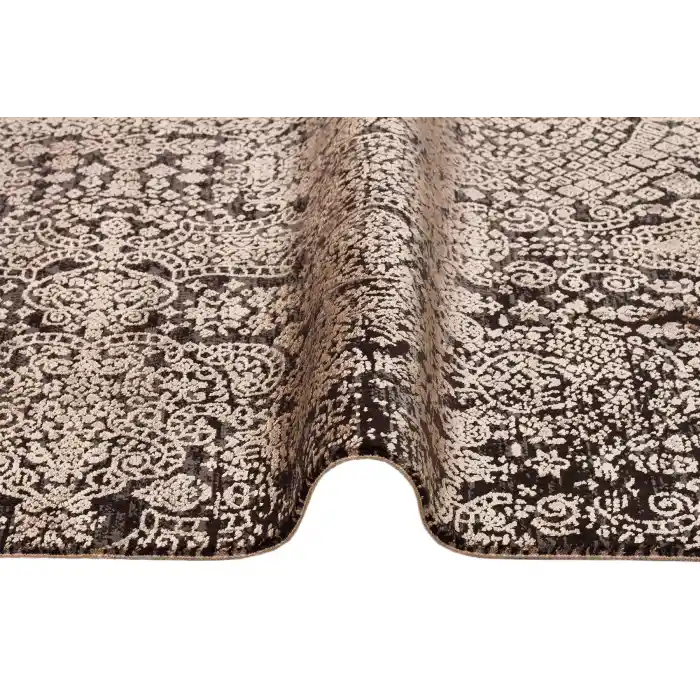 Cordoba Db 04 Antrasit Vizon Parlak Yüksek Alçak Dokulu Modern Makine Halısı