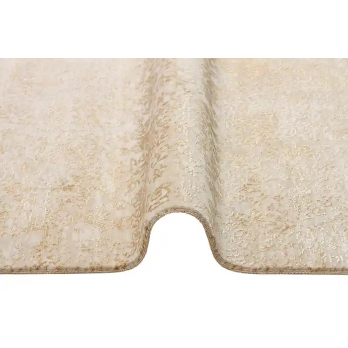 Cordoba Db 04 ıvory Beıge Parlak Yüksek Alçak Dokulu Modern Makine Halısı